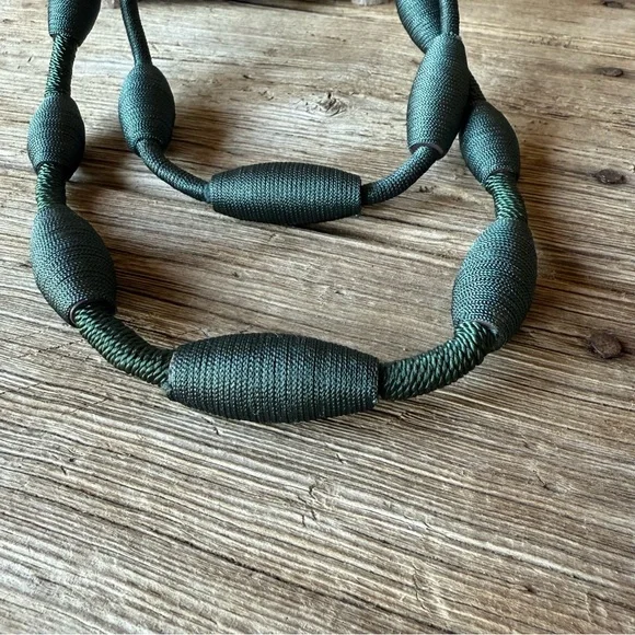 MaxMara Weekend Dark Green Layered Necklace - Picture 6 of 11